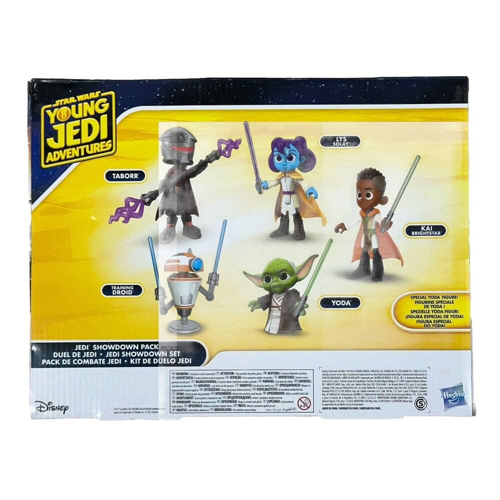 StarWars YOUNG JEDI Hasbro Special YODA Figurine Jedi Showdown Figure 5 Pack NEW - Picture 3 of 5